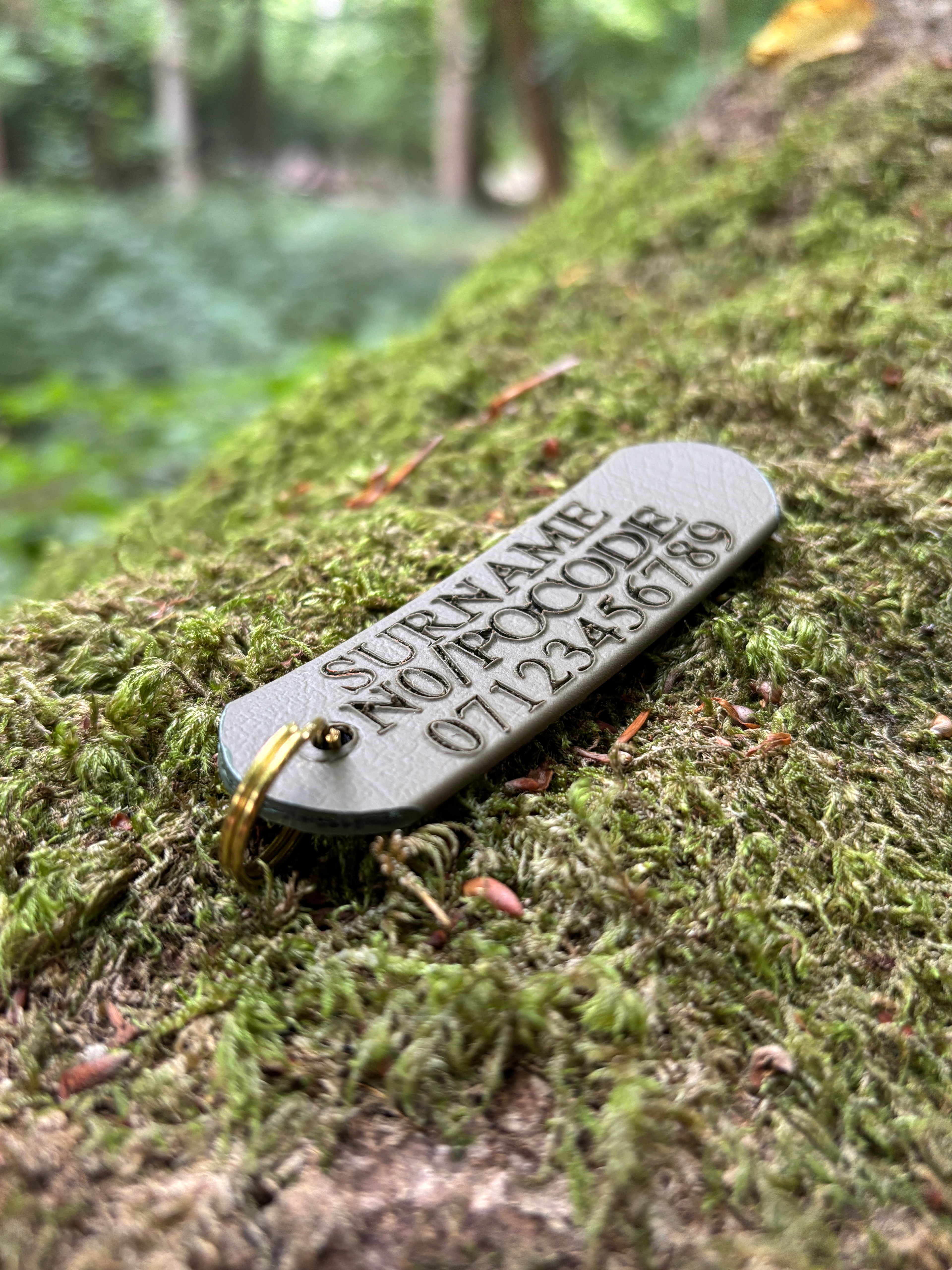 Waterproof Embossed Personalised Dog Tag