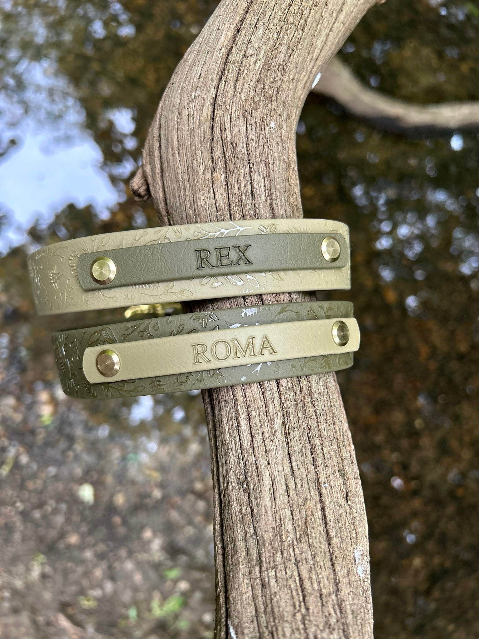 Embossed Waterproof Dog Collar
