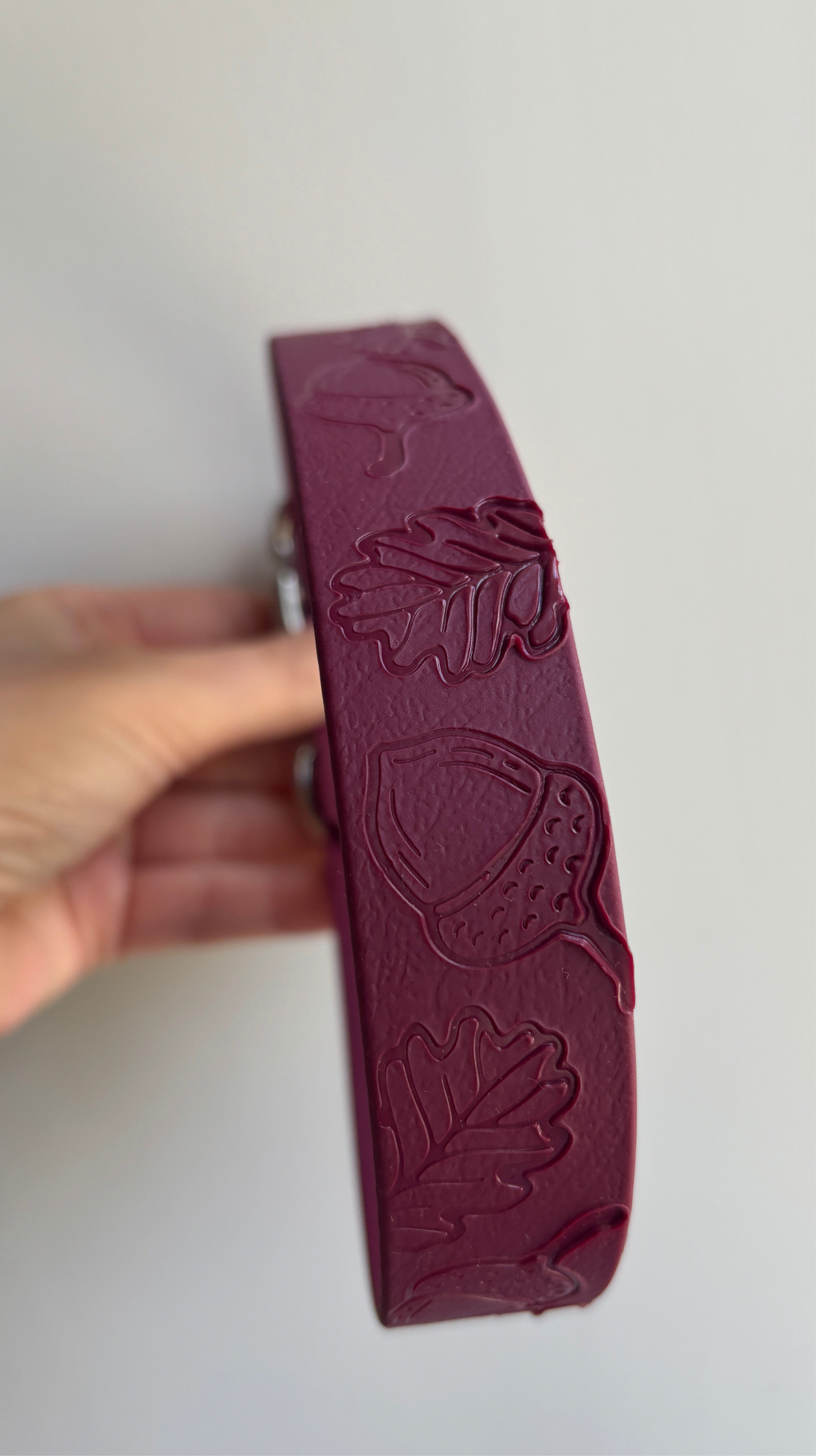 Autumn Embossed Waterproof Dog Collar
