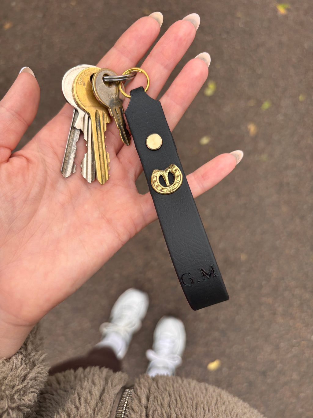 The Derby Key Fob - Luxury Personalised Horseshoe Keyring