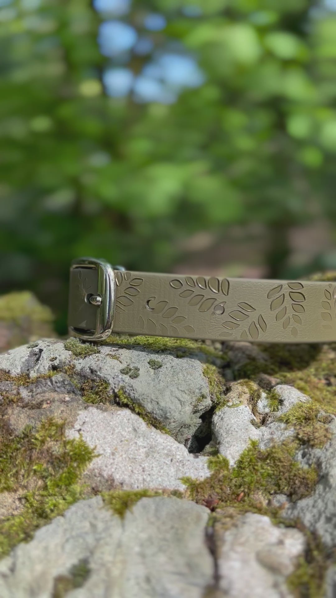 Embossed Waterproof Dog Collar